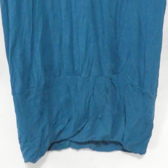 COVET | small | Elegant Blue Cowl Neck Long Sleeve Sweater Dress - Picture 8 of 14